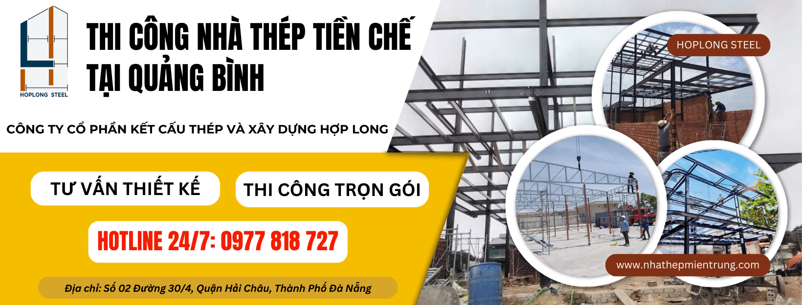 Thi công nhà thép tiền chế tại Quảng Bình